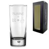 Engraved Funny Bubble Hiball Glass Tumbler with Name Age +1 Design