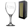 Engraved Wine Glass with Scripted Name's Wine Glass Design