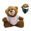 Soft Dark Brown Teddy Bear Toy with T-shirt with Forever My Always Design
