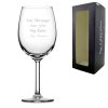 Engraved Primetime Bordeaux Wine Glass
