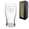Engraved Pint Glass with World's Best Husband Design
