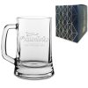 Engraved Tankard Beer Mug with Happy Valentines Design