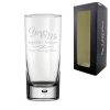 Engraved Cocktail Hiball Glass with You & Me, together forever Design