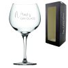Engraved Primeur Gin Balloon with Name's Gin Glass Design