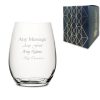 Engraved 20oz Stemless Red Wine Glass