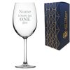 Engraved Giant Wine Glass with Name is having just One Glass Design