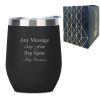 Engraved Black Insulated Travel Cup