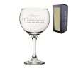 Personalised Engraved Novelty Gin Balloon Glass with Names GINtuition, Gift Boxed