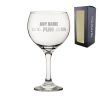 Engraved Novelty Gin Balloon Glass with - let the fun BeGIN With Gift Box