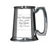 Engraved 10oz Half Pint Pewter Tankard