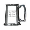 Engraved 20oz Pint Plain Pewter Tankard