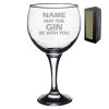 Engraved "Name may the Drink be with you" Novelty Gin Balloon With Gift Box