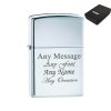 Engraved High Polished Chrome Zippo, Official Zippo lighter