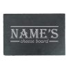 Engraved Rectangular Slate Cheeseboard with Name's Cheeseboard with Border Design