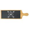 Engraved Bamboo and Slate Cheeseboard with Wedding Design