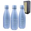 Engraved Blue 350ml Thermal Bottle, Personalise with Any Message or Name