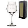Engraved 16oz Wavy Cocktail Glass