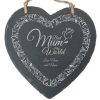 Personalised engraved Mothers Day, Best Mum, Memo Board - Heart-filled Border