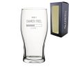 Engraved Pint Glass Name's Gamer Fuel Design, Gift Boxed, Personalise with any name for any gamer