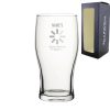 Engraved Pint Glass With Name Restoration in Progress , Gift Boxed, Personalise with any name for any gamer