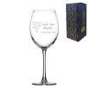 Engaved Wine Glass 19oz With Love You Mum Design Gift Boxed