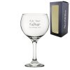 Engraved Gin Glass 22.5oz With Ask Your Father Design Gift Boxed