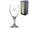 Engraved Wine Glass 12oz With Ask Your Father Design Gift Boxed