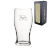 Engraved Pint Glass 20oz With Love You Mum Design Gift Boxed