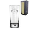 Engraved Hiball 13oz Glass With Thank You Mum Design Gift Boxed