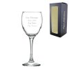 Engraved 340ml Classic Red Wine Glass with Gift Box