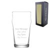 Engraved 570ml Pint Beer Glass with Gift Box