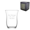 Engraved 95ml Glass Tea and coffee Cup with Gift Box