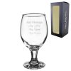 Engraved 400ml Beer and Ale Craft Glass with Gift Box
