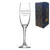 Engraved  Champagne Flute Happy 20,30,40,50... Birthday Modern