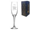 Engraved  Champagne Flute Happy 20,30,40,50... Birthday Handwritten
