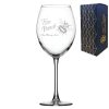 Personalised Engraved Wine Glass Bee Proud, LGBTQ Gift, Any Message Design