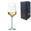 Engraved Crystal Wine Glass, Sublym Small 250ml Glass, Gift Boxed