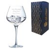 Engraved Crystal Gin Glass, Sublym 600ml Glass, Gift Boxed