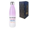 Printed Lilac Gradient Thermal Bottle, Any Message, Stainless Steel 500ml/17oz