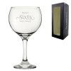 Engraved 60th Birthday Cubata Gin Glass, Years Young Sweeping Font
