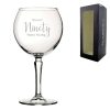 Engraved 90th Birthday Hudson Gin Glass, Years Young Delicate Font