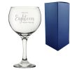 Engraved 18th Birthday Cubata Gin Glass, Years Young Delicate Font