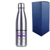Printed Silver Thermal Bottle, Any Message, Stainless Steel 500ml/17oz