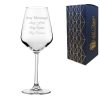 Engraved Allegra White Wine, 12.25oz/362ml Glass, Any Message
