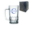 Personalised Glass Tankard, with Name and Initial Design
