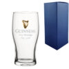 Personalised Engraved Official Guinness Glass, Gift Boxed, Personalise with Any Message for Any Occasion