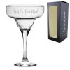 Engraved 295ml Margarita Cocktail Glass with Name's Margarita Design, Personalise with Any Name