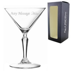 Engraved Monti Martini Cocktail Glass, Personalise with Any Name or Message