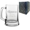 Engraved Beer Tankard with Slainte Celtic Design, Add a Personalised Message to the Reverse