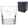Personalised Engraved Novelty Vodka Elegan Tumbler with 'Name's Vodka' Design